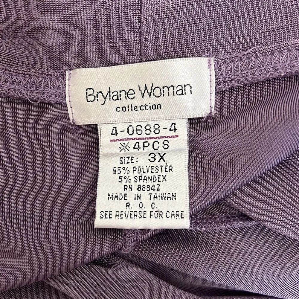 Brylane Woman Collection 3X Open Front Cardigan Violet Iris Purple Topper Jacket - Picture 7 of 11